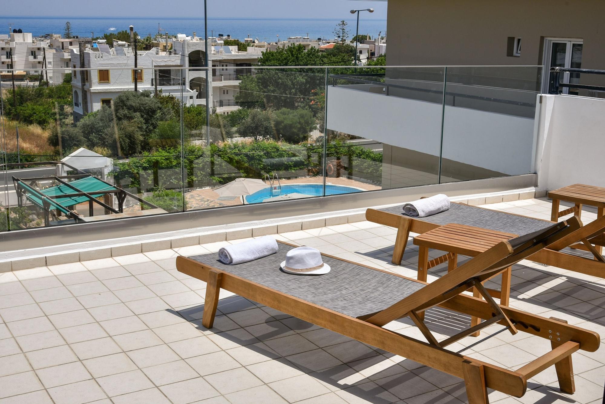 Iraklis Apartments Stalida Exteriör bild